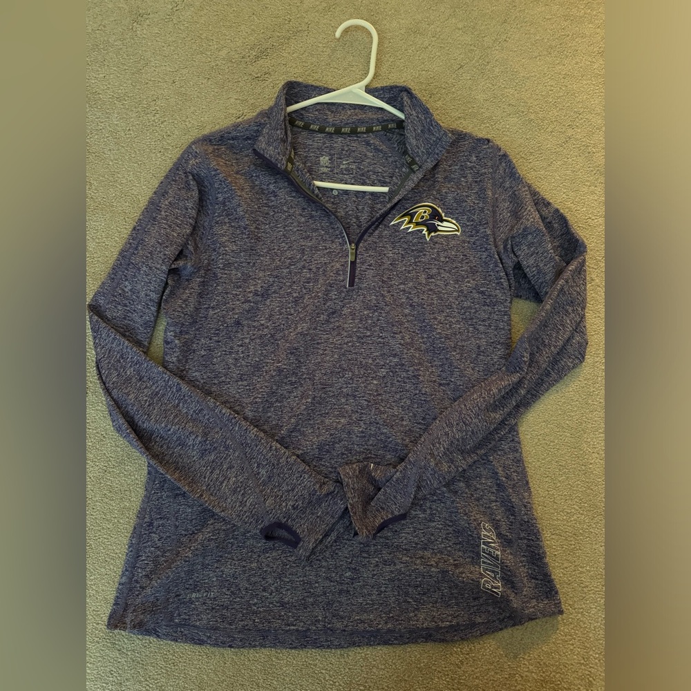 Women’s baltimore ravens zip up L